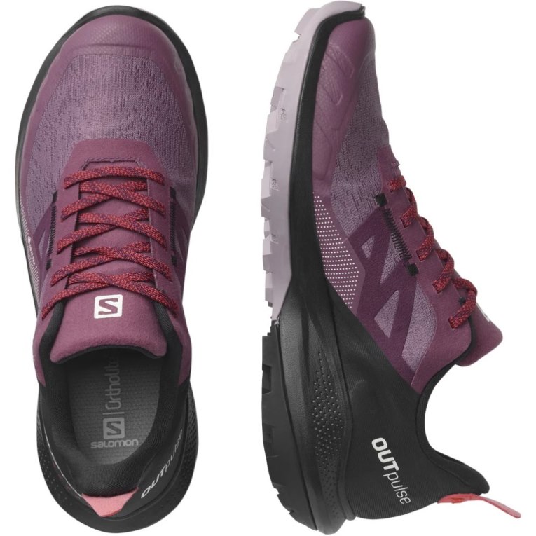 Salomon Outpulse GTX Women's Hiking Shoes Fuchsia / Black | CA 86S27